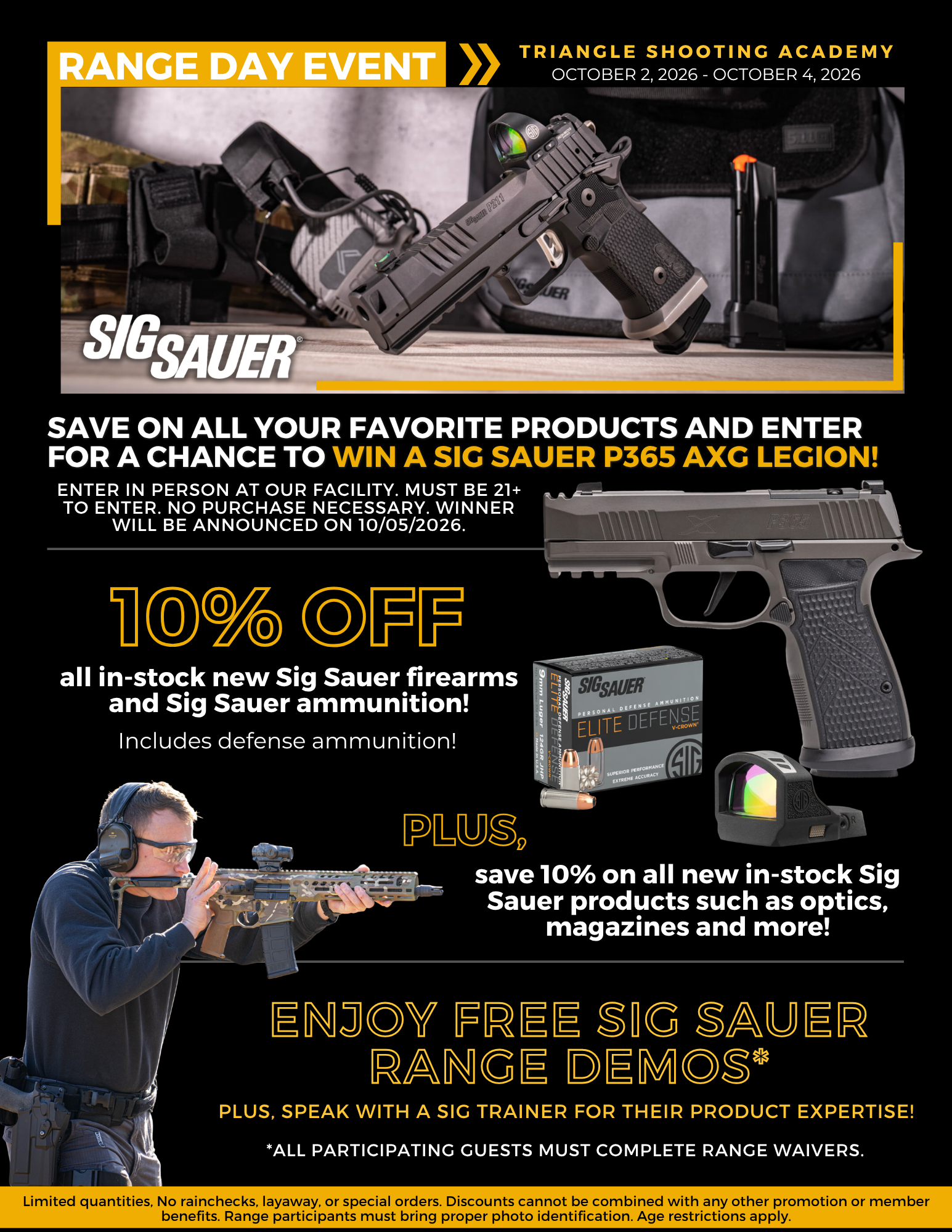 Sig Sauer Range Event